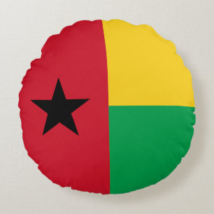 Almofada Redonda Bandeira da Guiné-Bissau