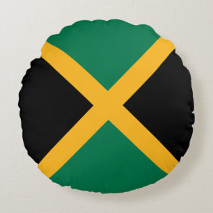 Almofada Redonda Bandeira da Jamaica