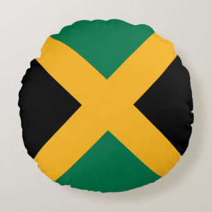 Almofada Redonda Bandeira da Jamaica