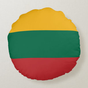Almofada Redonda Bandeira da Lituânia
