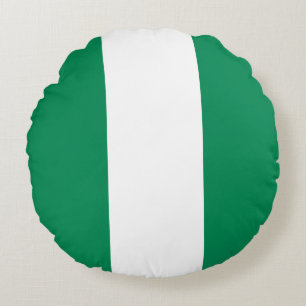 Almofada Redonda Bandeira da Nigéria