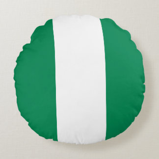Almofada Redonda Bandeira da Nigéria