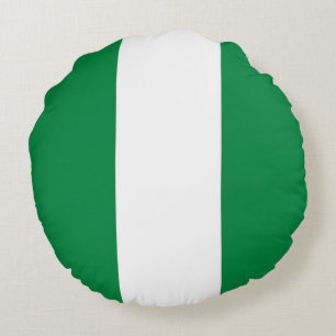 Almofada Redonda Bandeira da Nigéria