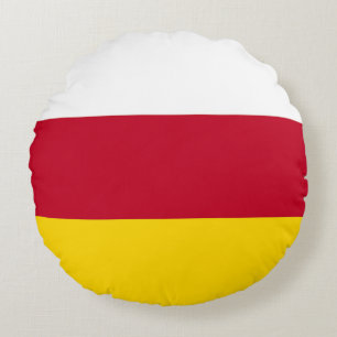 Almofada Redonda Bandeira da Ossétia do Norte