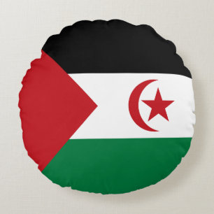 Almofada Redonda Bandeira da República Árabe Saaraui Democrática