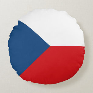 Almofada Redonda Bandeira da República Checa