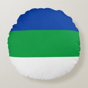 Almofada Redonda Bandeira da República Komi