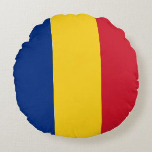 Almofada Redonda Bandeira da Romênia