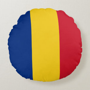 Almofada Redonda Bandeira da Romênia