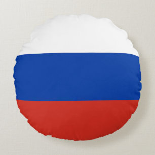Almofada Redonda Bandeira da Rússia
