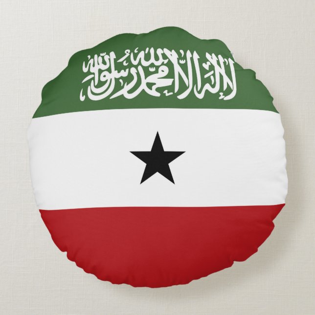 Almofada Redonda Bandeira da Somalilândia (Verso)