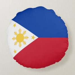 Almofada Redonda Bandeira das Filipinas