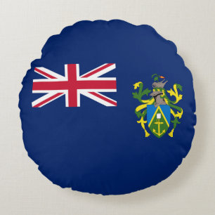 Almofada Redonda Bandeira das Ilhas Pitcairn