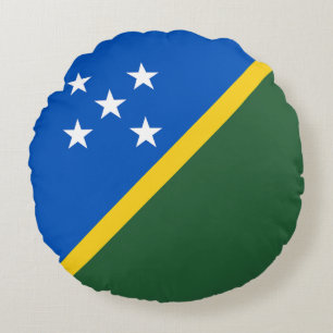 Almofada Redonda Bandeira das Ilhas Salomão