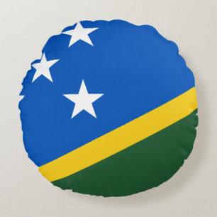 Almofada Redonda Bandeira das Ilhas Salomão