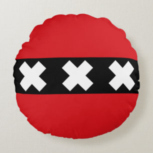 Almofada Redonda Bandeira de Amesterdã, Travesseiro da Ronda dos Pa