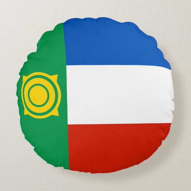 Almofada Redonda Bandeira de Cacássia (Frente)