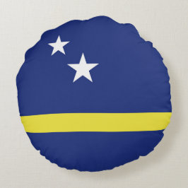 Almofada Redonda Bandeira de Curaçao