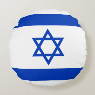 Almofada Redonda Bandeira de Israel
