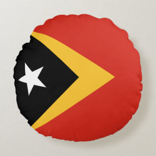 Almofada Redonda Bandeira de Timor-Leste