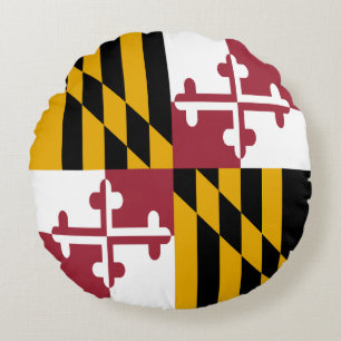 Almofada Redonda Bandeira do estado de Maryland