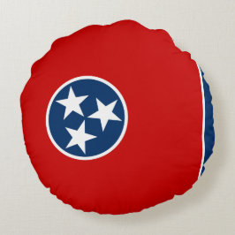 Almofada Redonda Bandeira do Estado do Tennessee