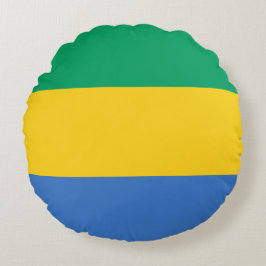 Almofada Redonda Bandeira do Gabão (Gabão)