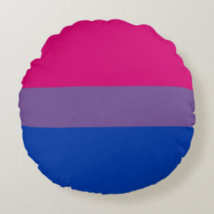 Almofada Redonda Bandeira do Orgulho Bissexual
