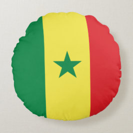 Almofada Redonda Bandeira do Senegal