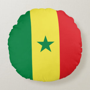 Almofada Redonda Bandeira do Senegal