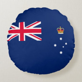 Almofada Redonda Bandeira Estadual de Victoria (Austrália)