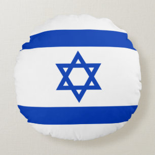 Almofada Redonda Bandeira Israelense (Israel)