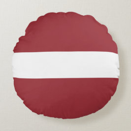 Almofada Redonda Bandeira letã (Letónia)