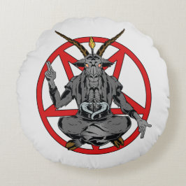 Almofada Redonda Baphomet roi de l'enfer 
