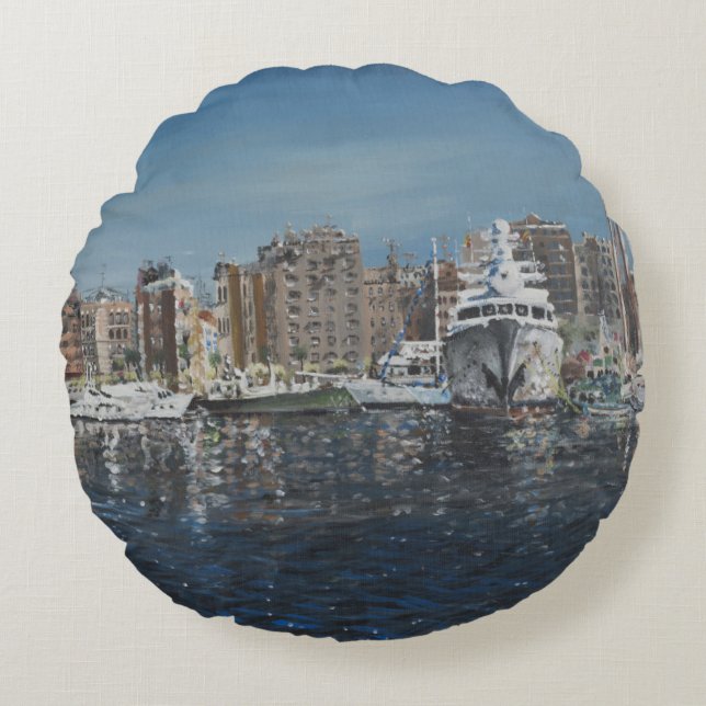 Almofada Redonda Barcelona 1998 (Frente)