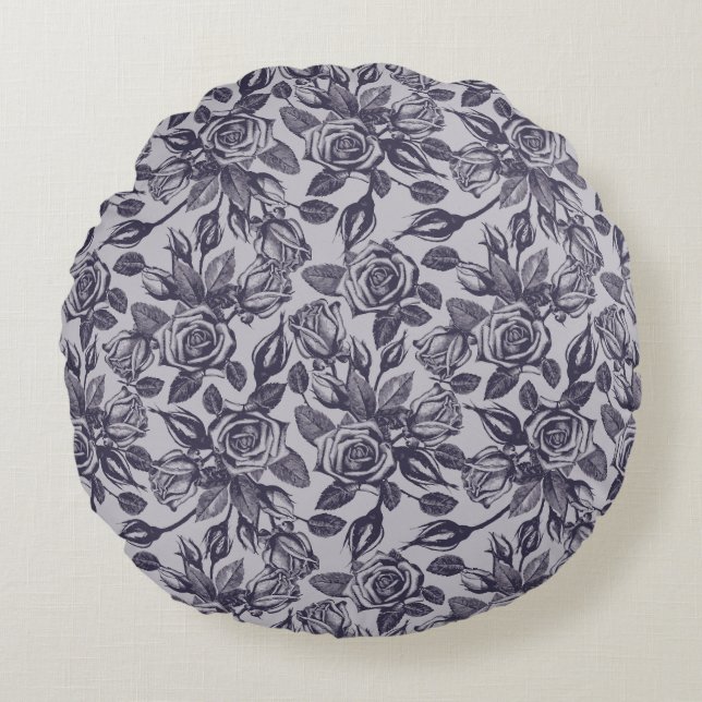 Almofada Redonda Baron blue round decor pillow (Frente)