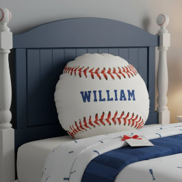 Almofada Redonda Baseball Softball Sport Name