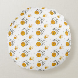 Almofada Redonda Basquete Flaming