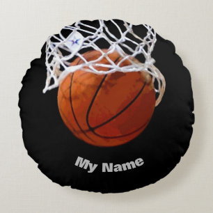 Almofada Redonda Basquete Seu Nome