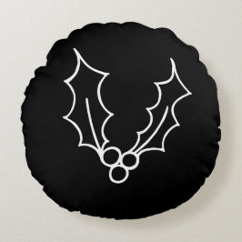 Almofada Redonda Basta Coleção de Natal - Holly