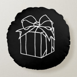 Almofada Redonda Basta Coleção de Natal - Presente