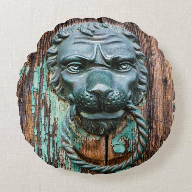 Almofada Redonda Batendo no travesseiro redondo da porta do céu (Frente)