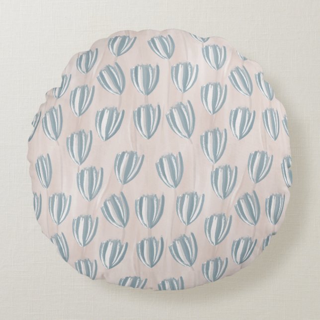 Almofada Redonda Beach Tulips Round Pillow (Frente)