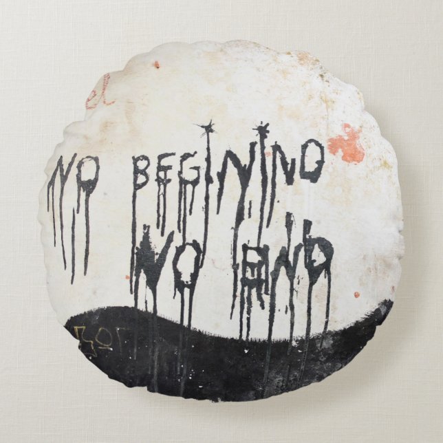 Almofada Redonda Beatles ashram (Frente)