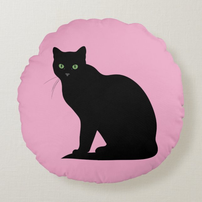 Almofada Redonda Beautiful Cats (Frente)