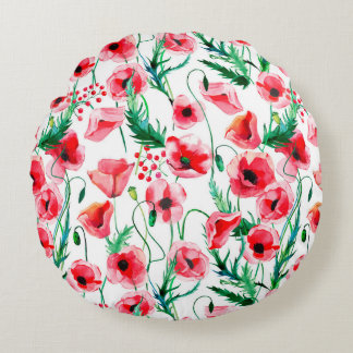 Almofada Redonda Belo e maravilhoso verão de ervas no outono