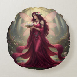 Almofada Redonda Belo Julho Ruby Fairy