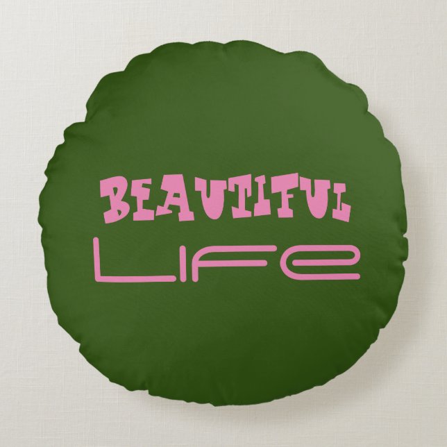 Almofada Redonda Belo Travesseiro de rodada (Frente)