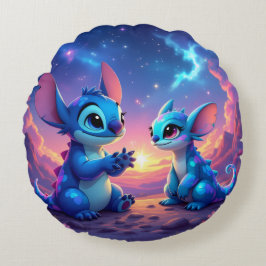 Almofada Redonda Beste Freunde fürs Leben – Lilo & Stitch  