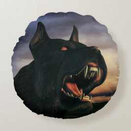 Almofada Redonda Big, black dog